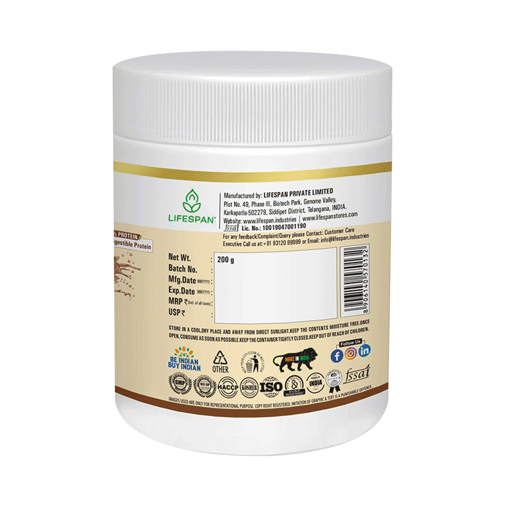 Lifespan Protein Powder | Plant Based Pea|Multivitamin| Chocolate - Image 2
