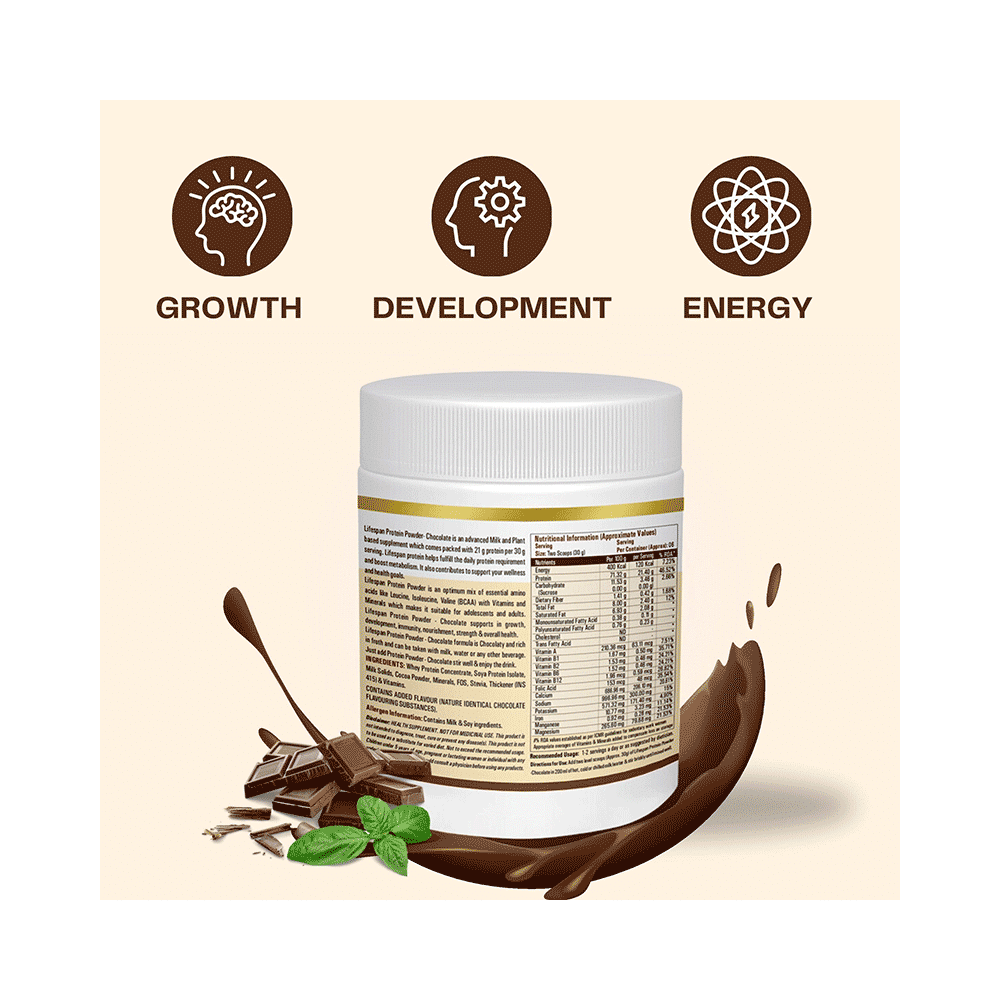 Lifespan Protein Powder | Plant Based Pea|Multivitamin| Chocolate - Image 5