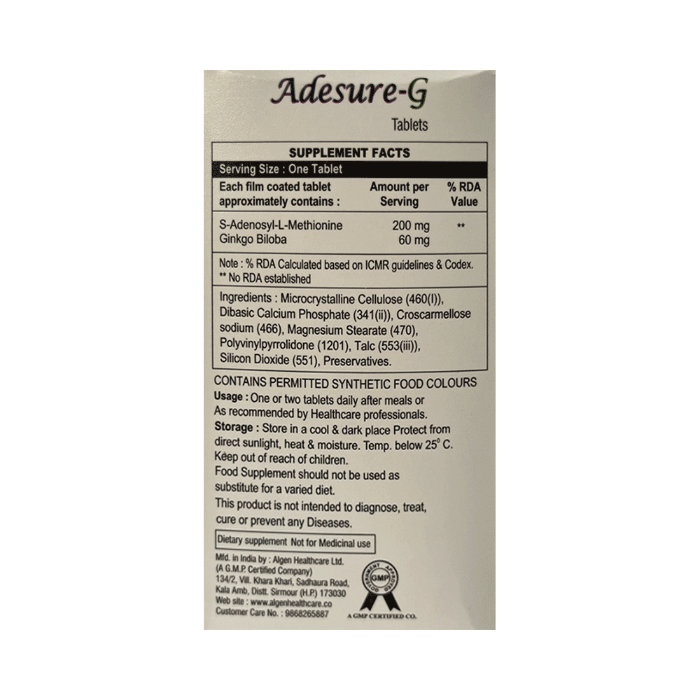 Adesure-G Tablet (10 Each) - Image 3