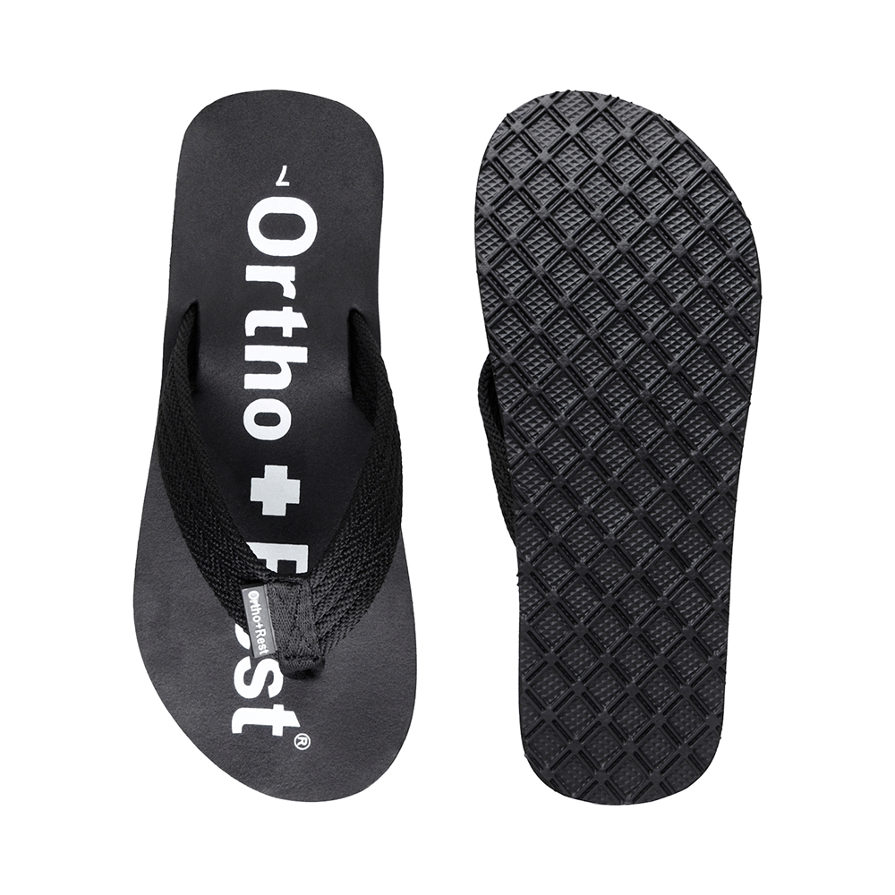 Ortho + Rest Extra Soft Men Slipper Orthopedic For Home Daily Use Slippers Black 8 - Image 7