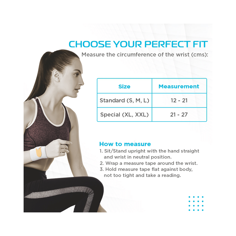 Vissco Core 0603 Wrist Binder With Double Lock Large Grey - Image 7