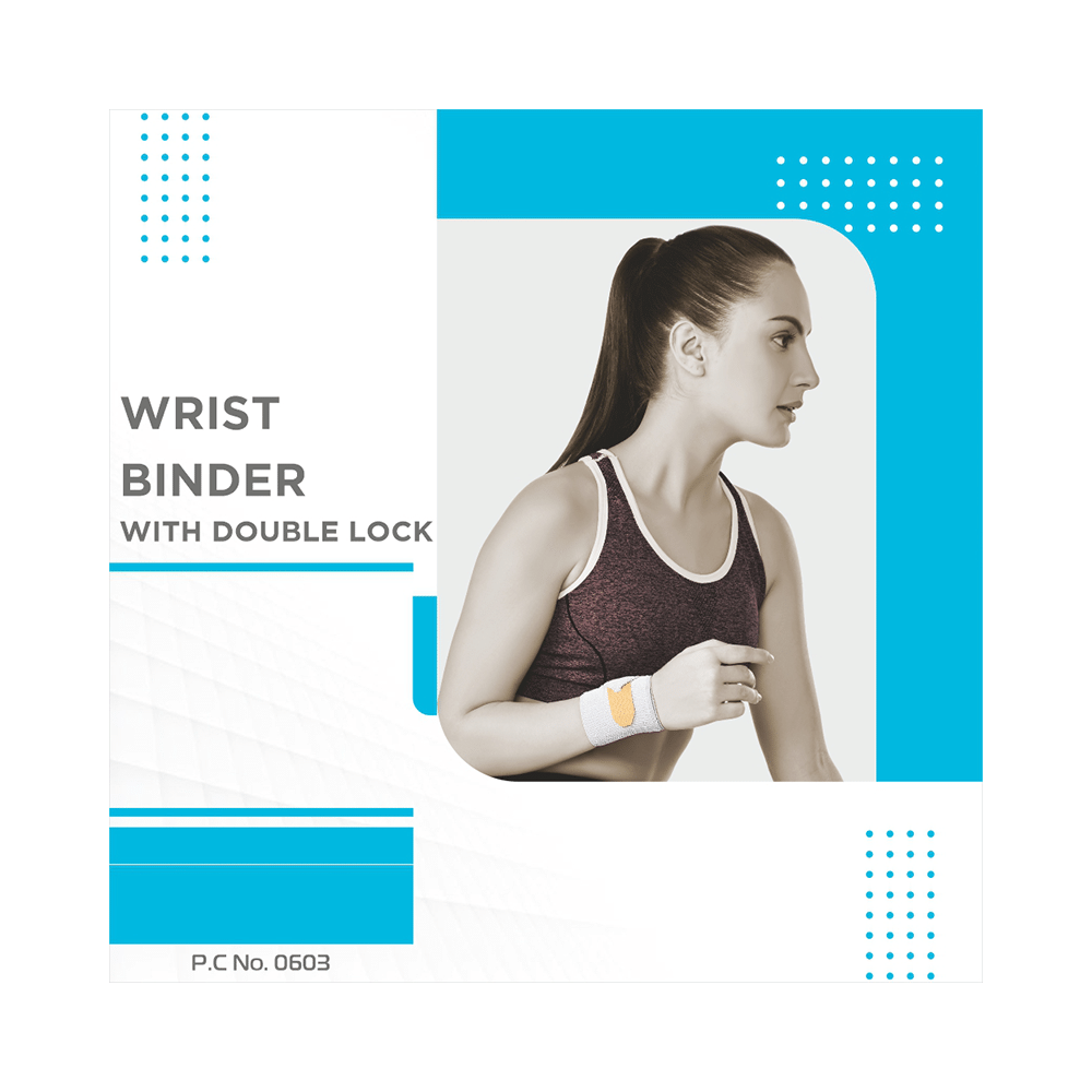 Vissco Core 0603 Wrist Binder With Double Lock Large Grey - Image 6