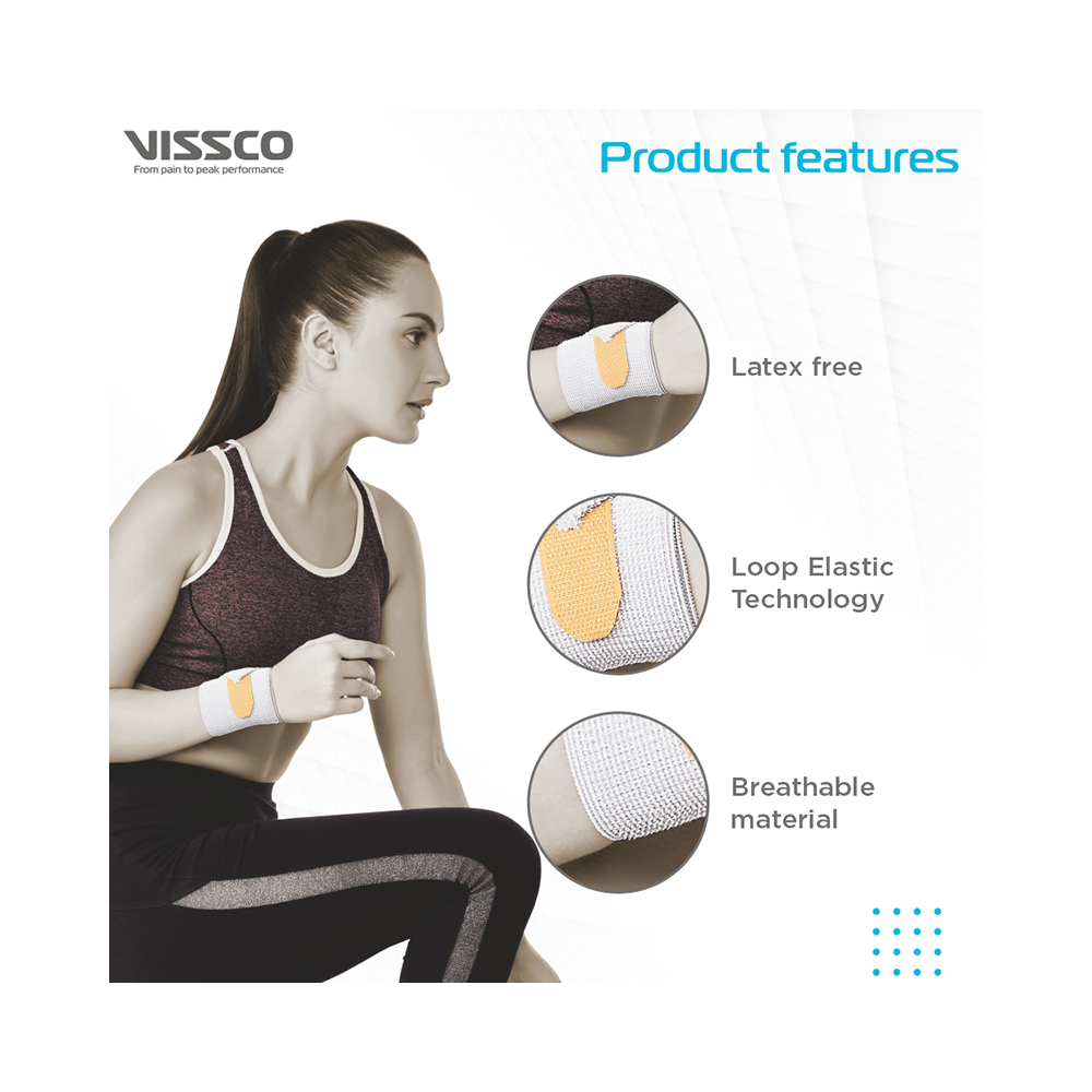 Vissco Core 0603 Wrist Binder With Double Lock Large Grey - Image 4