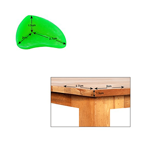 Safe-O-Kid Tear Drop Corner Caps Green - Image 5