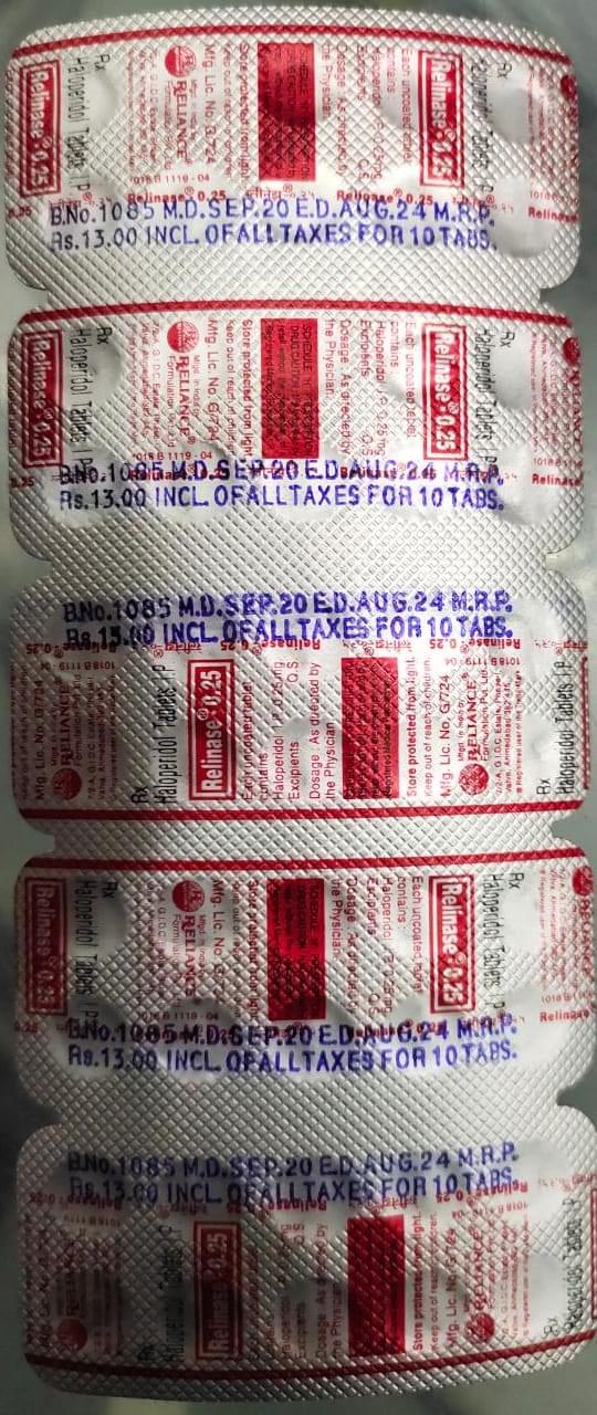 Relinase 0.25mg Tablet - Image 1
