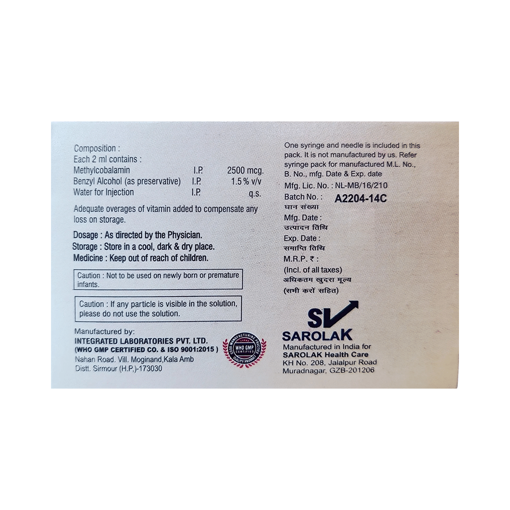 Saromegold 2500 Injection - Image 2