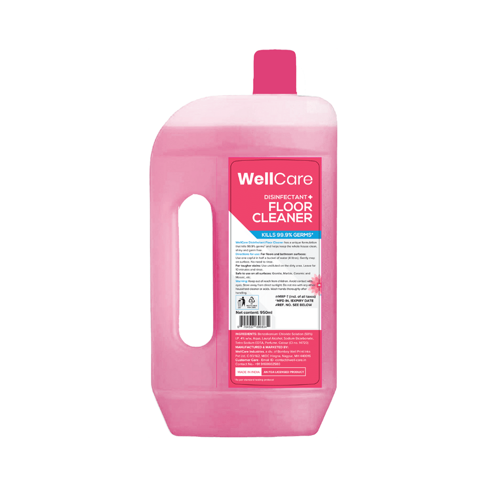 WellCare Disinfectant + Floor Cleaner Floral Fragrance - Image 2