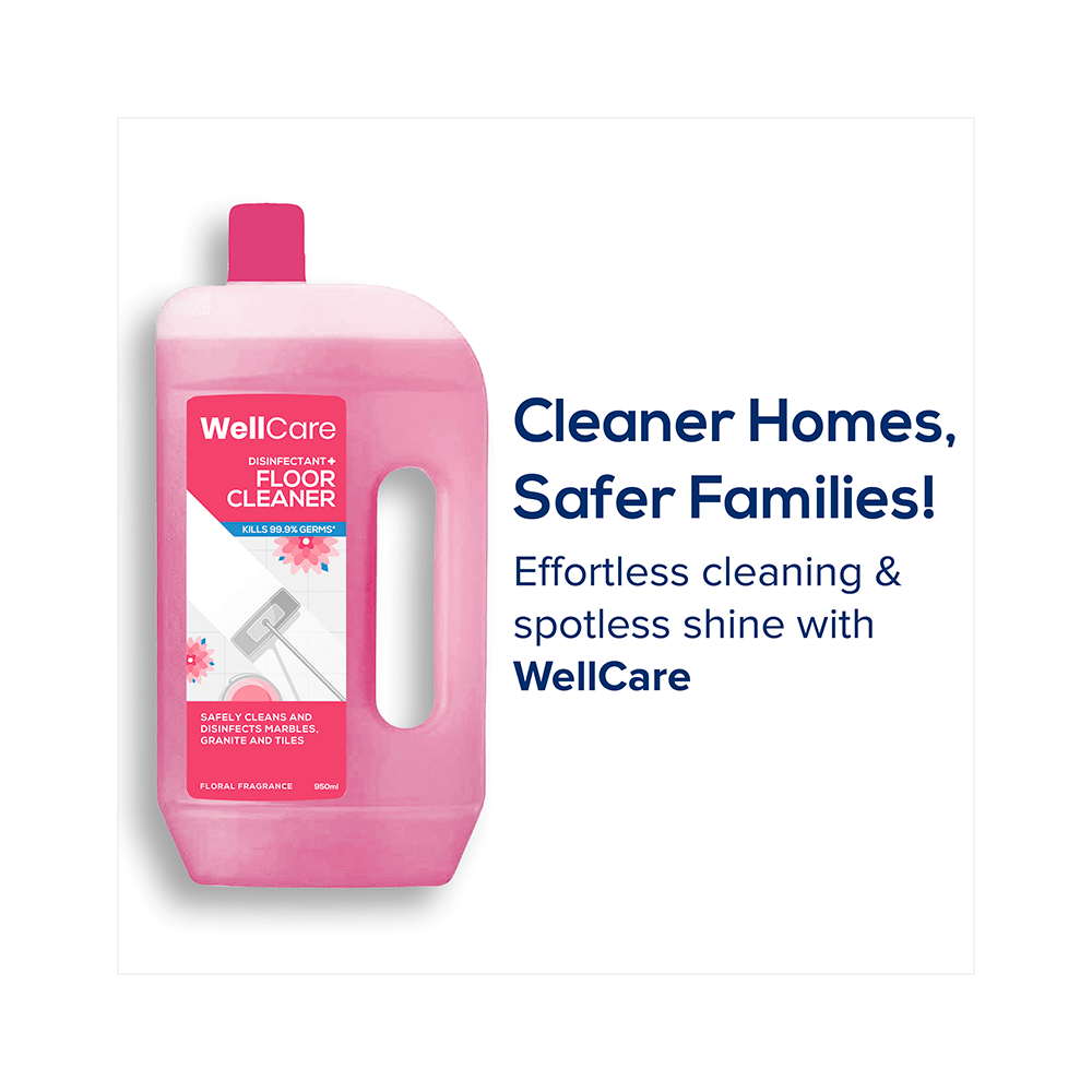 WellCare Disinfectant + Floor Cleaner Floral Fragrance - Image 3