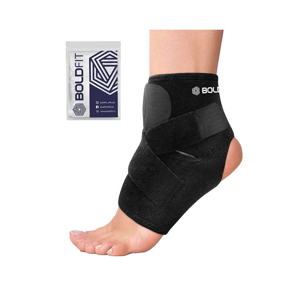 Boldfit Ankle Support For Pain Relief Black - Image 1