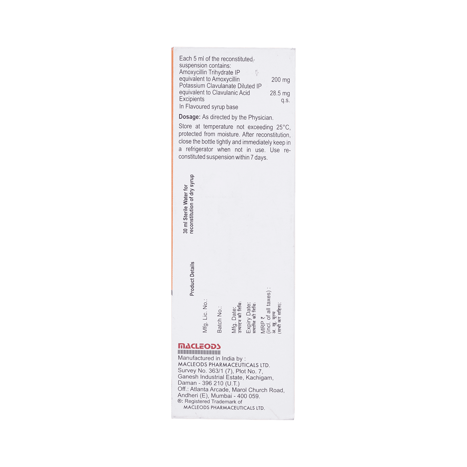 Princiclav -BD Dry Syrup - Image 3