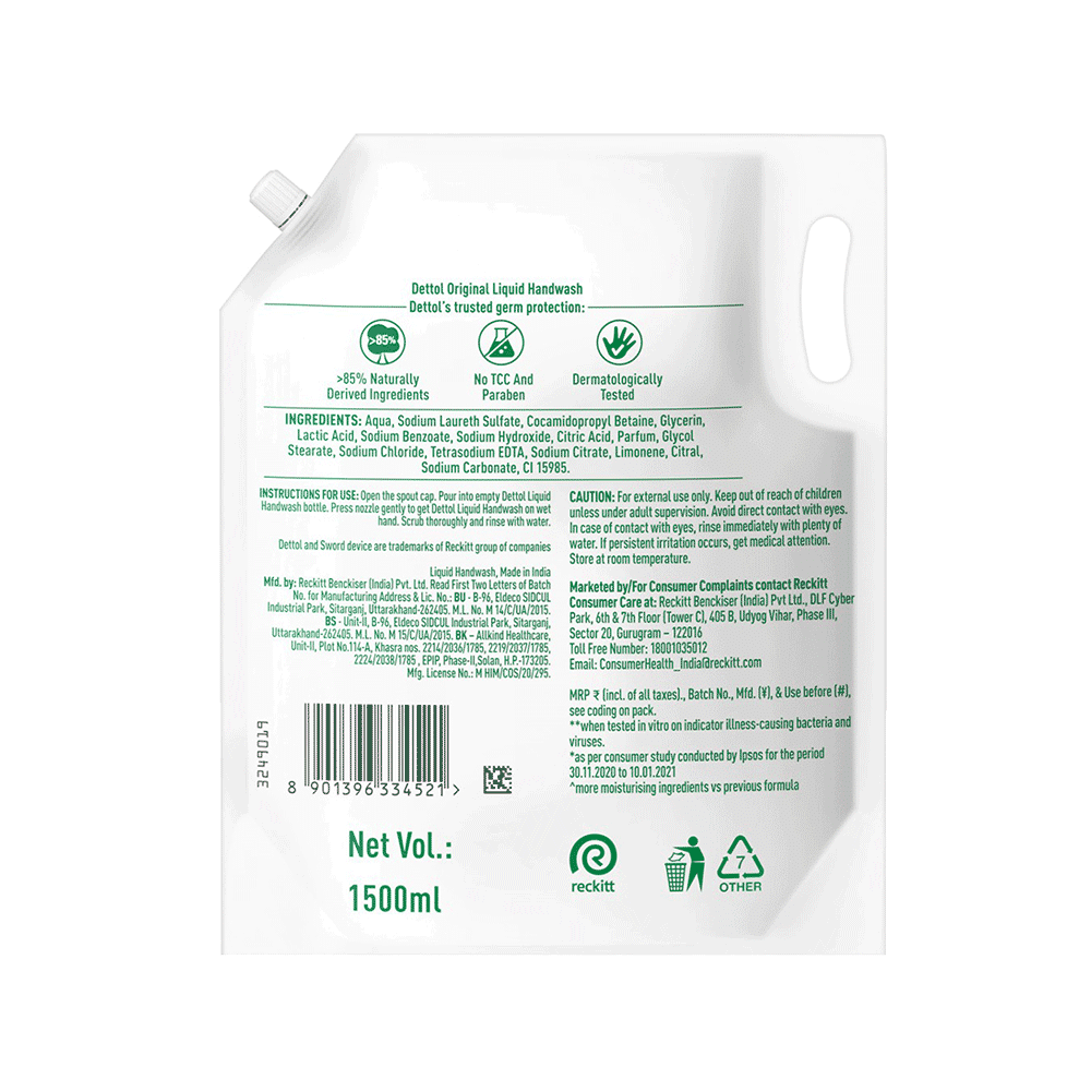 Dettol Liquid Handwash Refill Original - Image 2