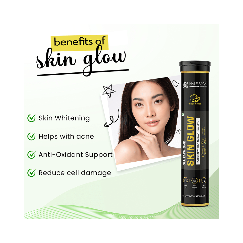 Halesaga Skin Glow Effervescent Tablet (15 Each) Orange - Image 3