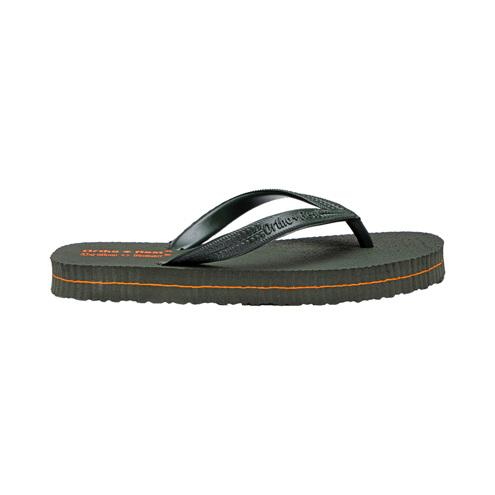 Ortho + Rest Unisex Hawaii Chappal Orthopedic Comfort, Bathroom Rubber Flip-Flops Green 4 - Image 4