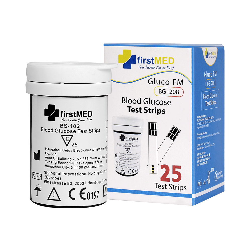 Firstmed BG 208 Blood Glucose Test Strip