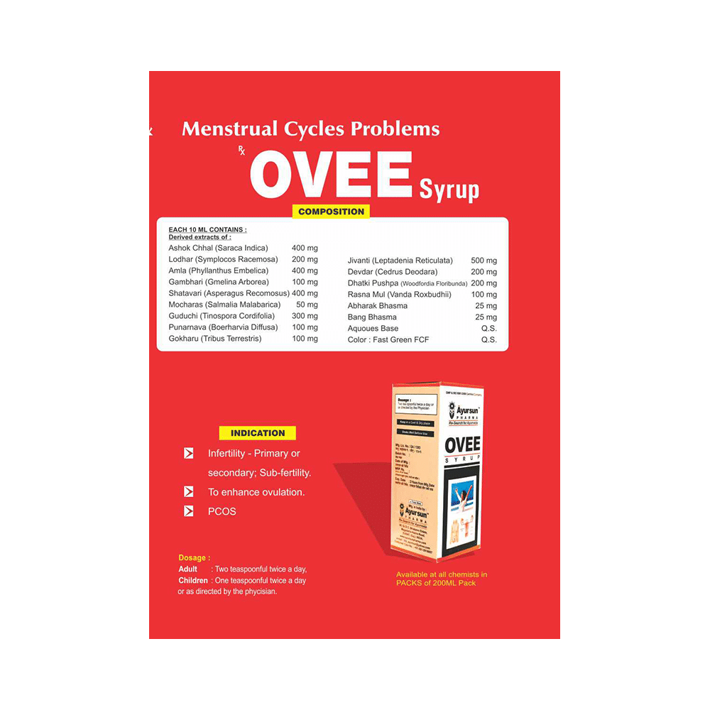 Ayursun Pharma Ovee Syrup - Image 3