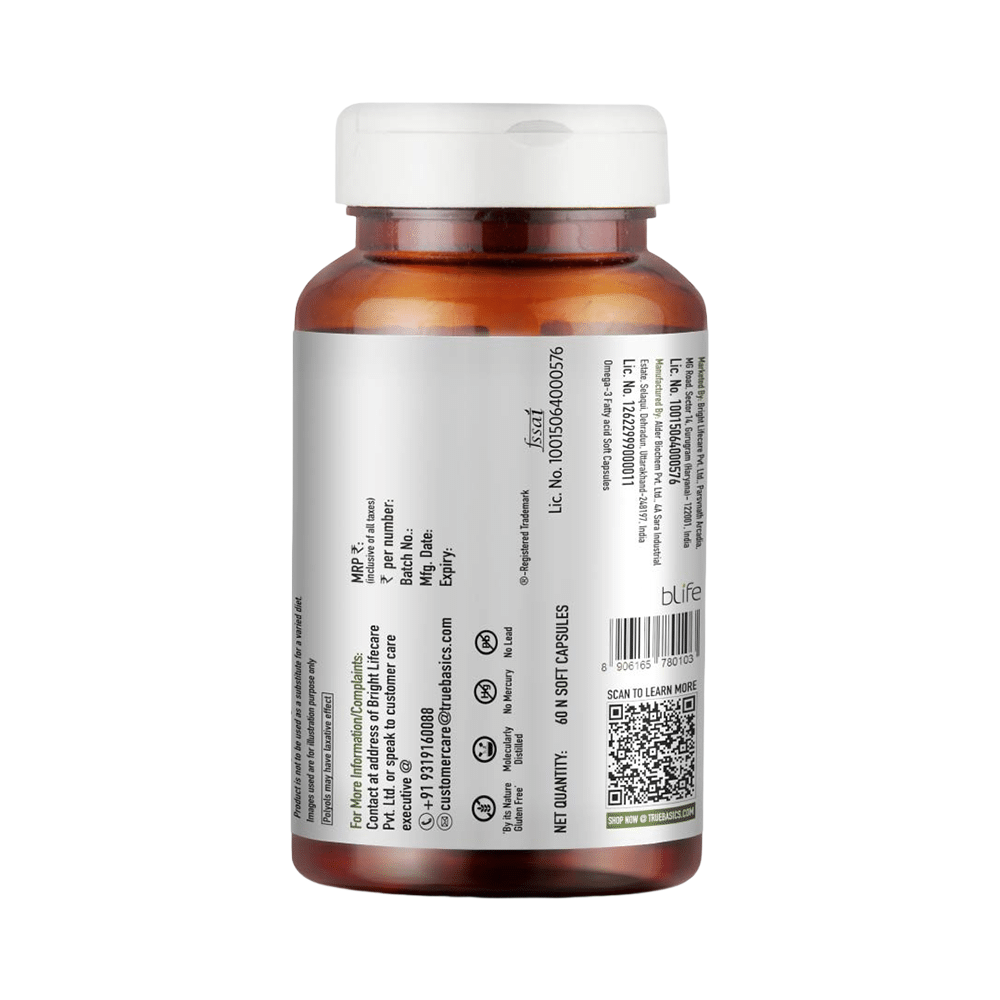 TrueBasics 100% Vegetarian Omega 3 Soft Capsule - Image 2