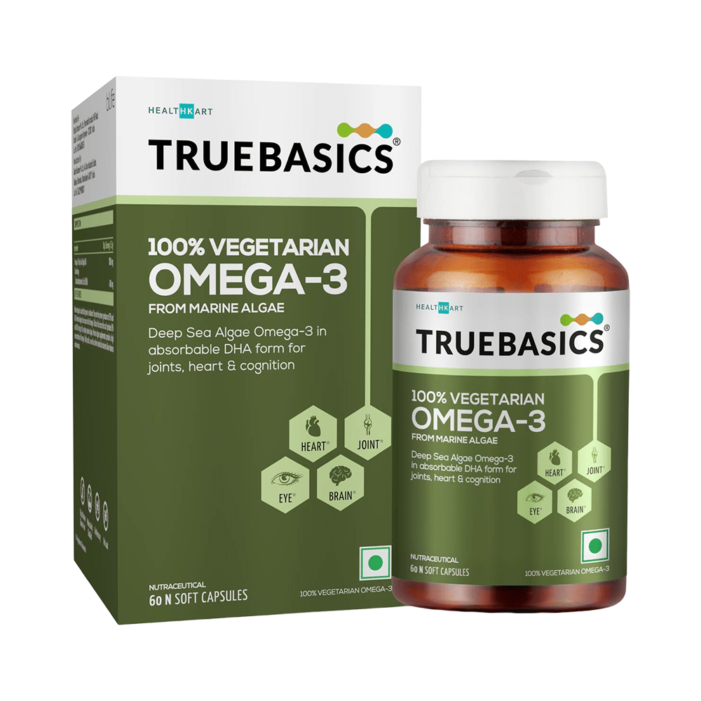 TrueBasics 100% Vegetarian Omega 3 Soft Capsule - Image 1