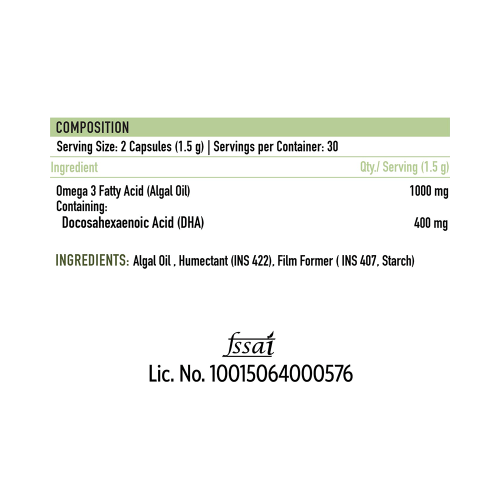 TrueBasics 100% Vegetarian Omega 3 Soft Capsule - Image 7