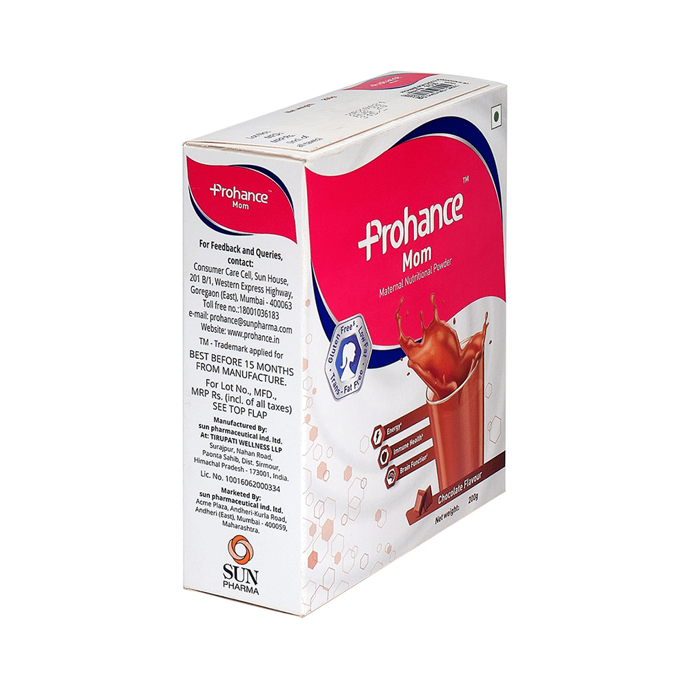 Prohance Mom Nutritional Drink for Immunity & Brain Health | Flavour Chocolate - Image 4