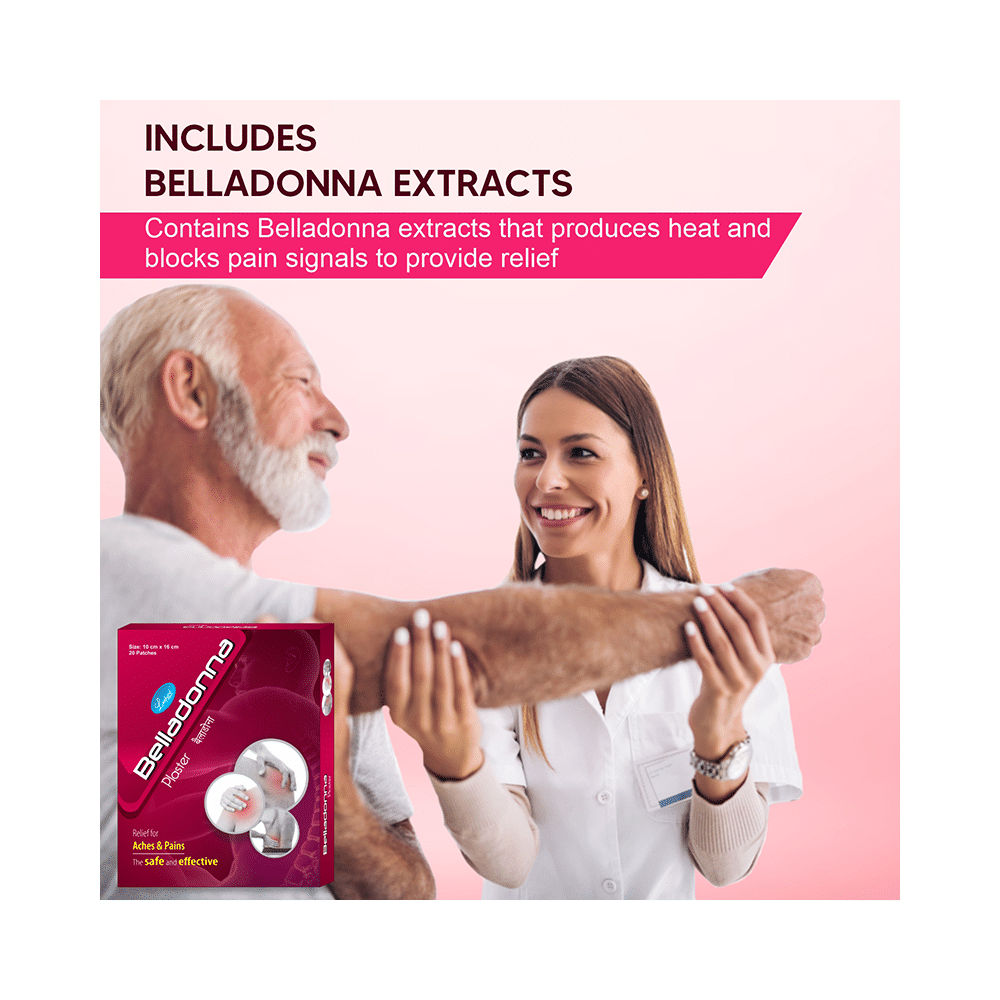 Leeford Belladonna Plaster for Aches & Pains 10cm x 16cm - Image 5