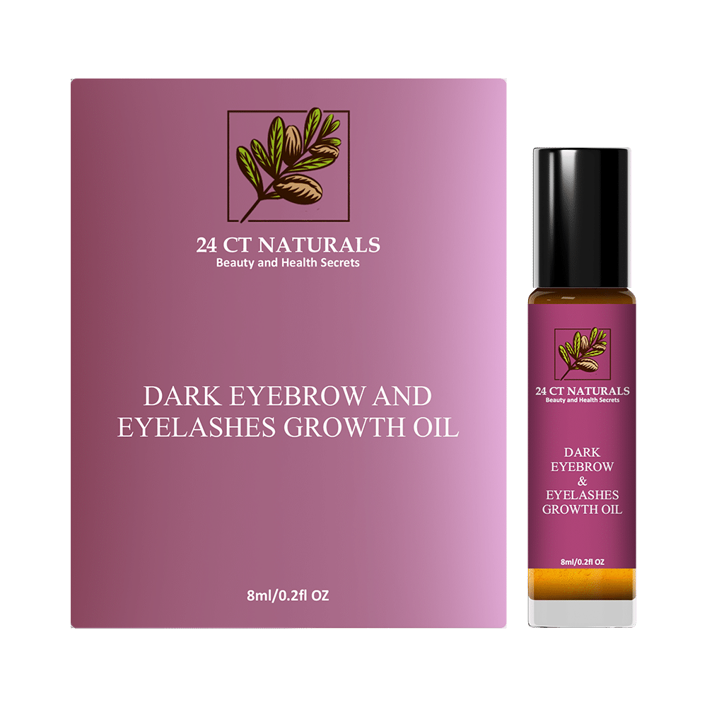 24 CT Naturals Dark Eyebrow and Eyelashes Growth Oil - Image 3