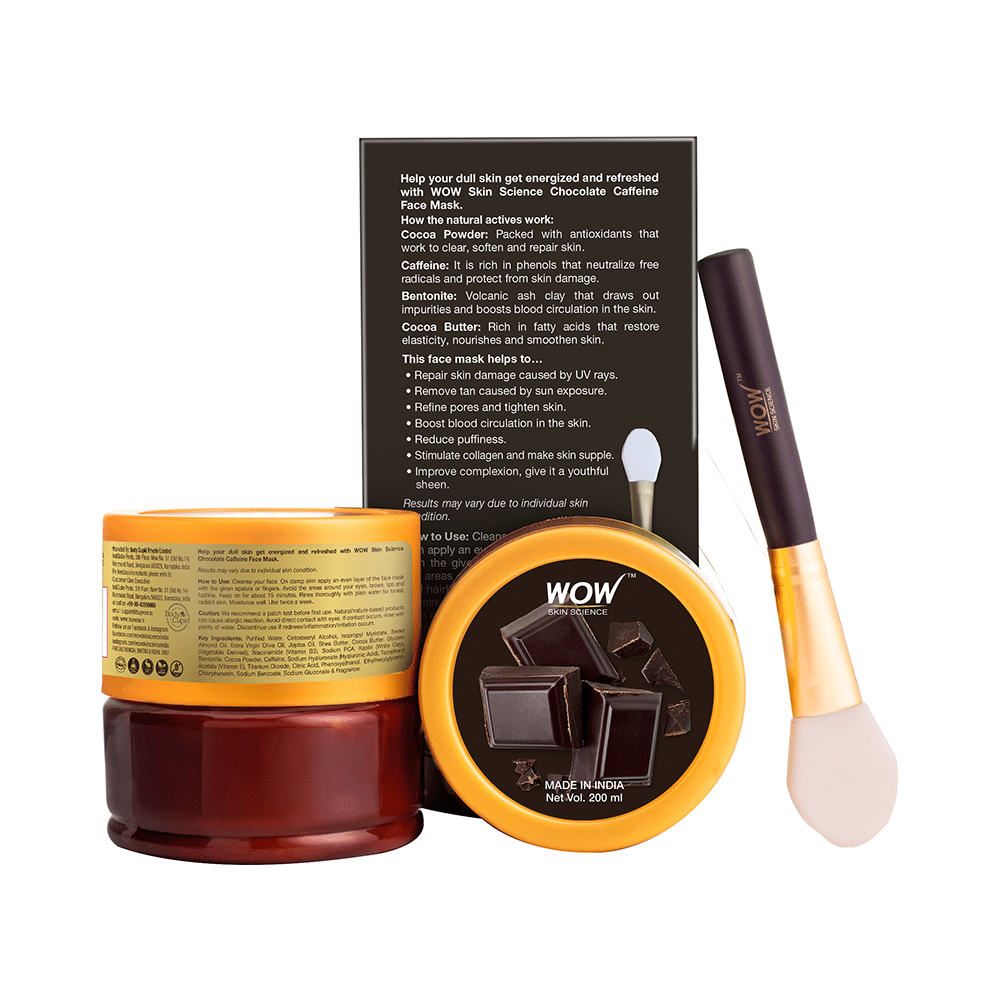 WOW Skin Science Chocolate Caffeine Face Mask - Image 2