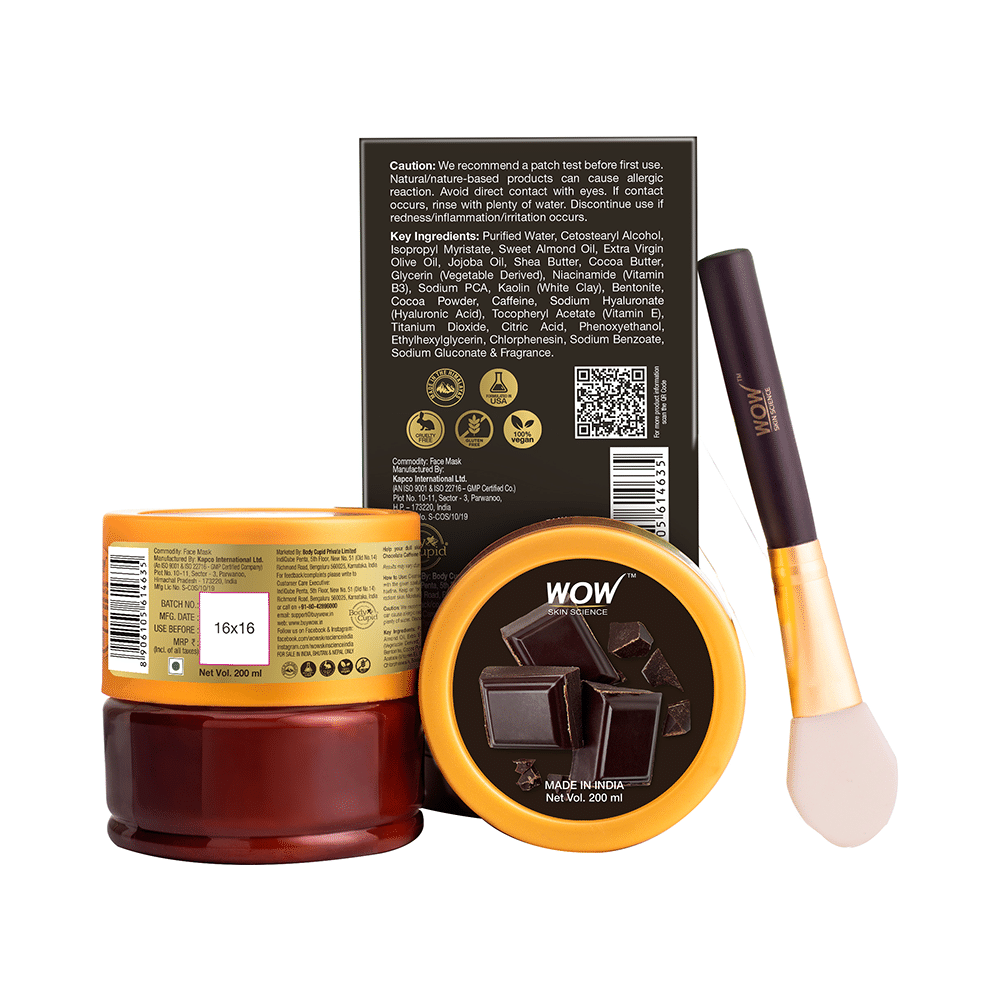 WOW Skin Science Chocolate Caffeine Face Mask - Image 3