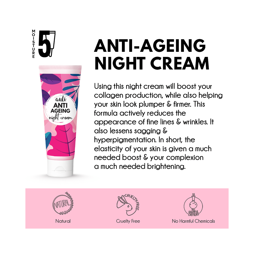 Auli Anti Ageing Night Cream - Image 3