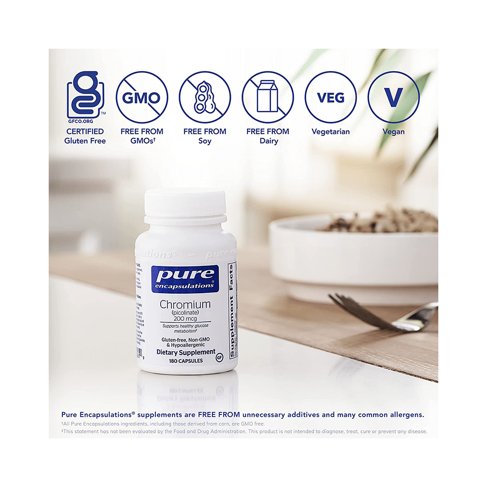 Pure Encapsulations Chromium Picolinate 200mcg Capsule - Image 3