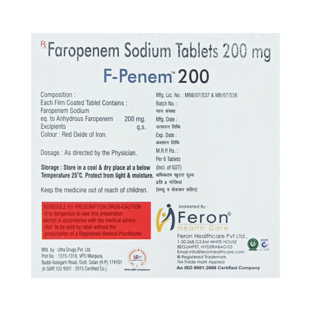 F-Penem 200 Tablet - Image 2