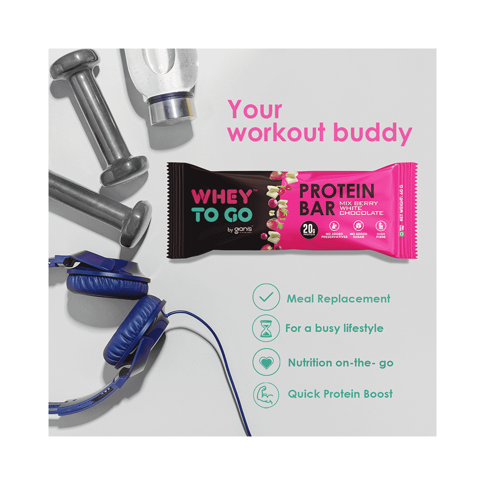 Whey To Go Protein Bar Mix Berry White Chocolate - Image 3