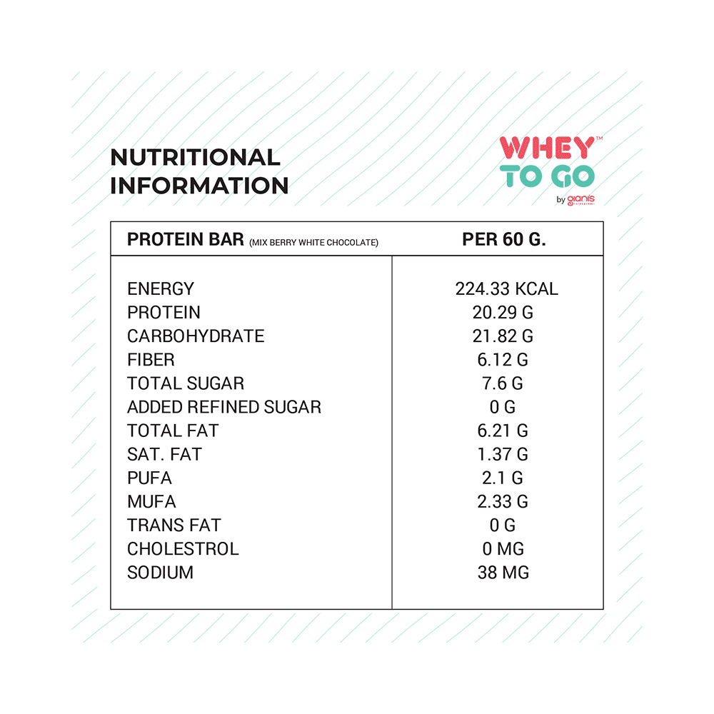 Whey To Go Protein Bar Mix Berry White Chocolate - Image 5