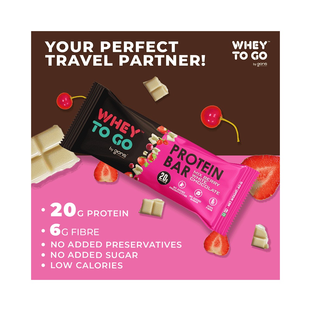 Whey To Go Protein Bar Mix Berry White Chocolate - Image 7
