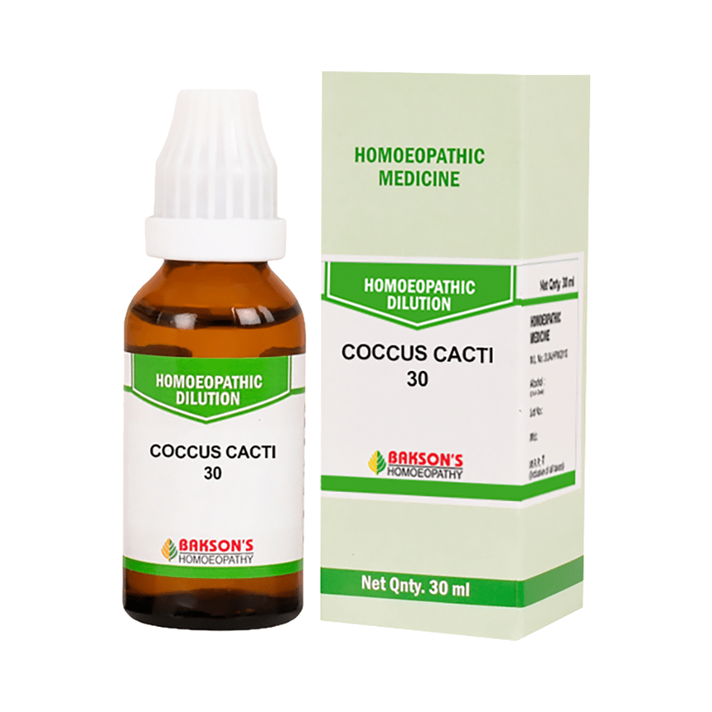 Bakson's Homeopathy Coccus Cacti Dilution 30 - Image 1