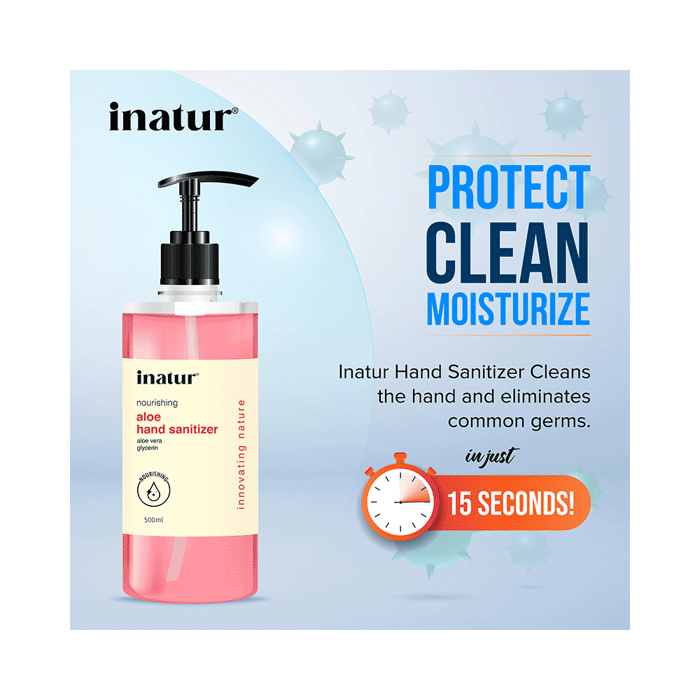 Inatur Nourishing Aloe Hand Sanitizer - Image 6