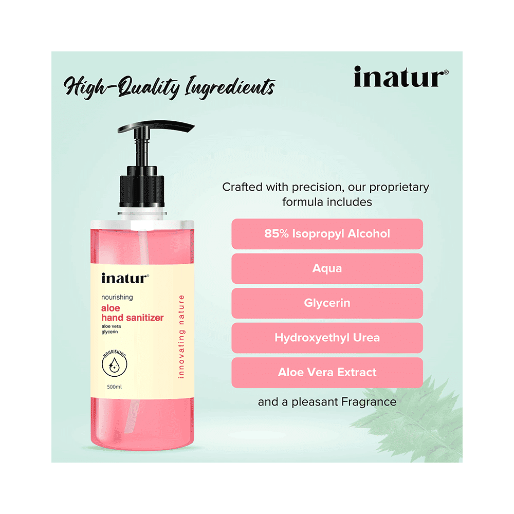 Inatur Nourishing Aloe Hand Sanitizer - Image 4
