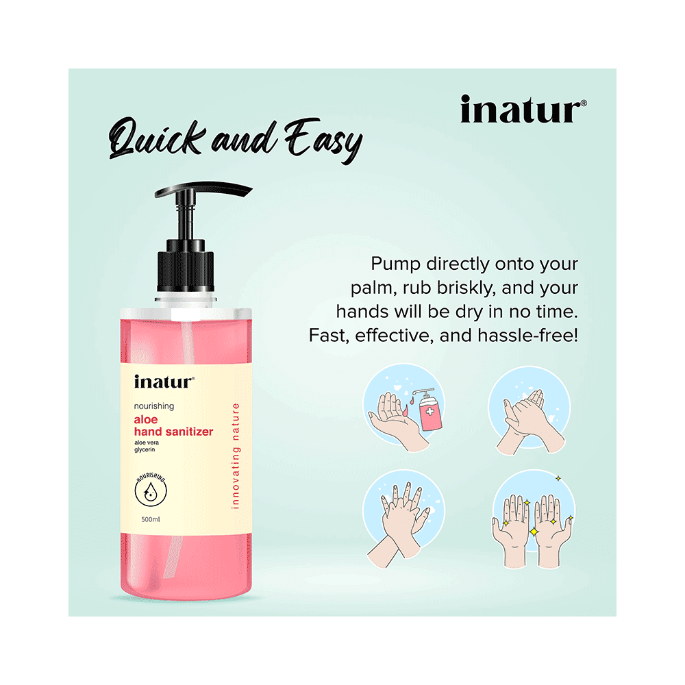 Inatur Nourishing Aloe Hand Sanitizer - Image 8