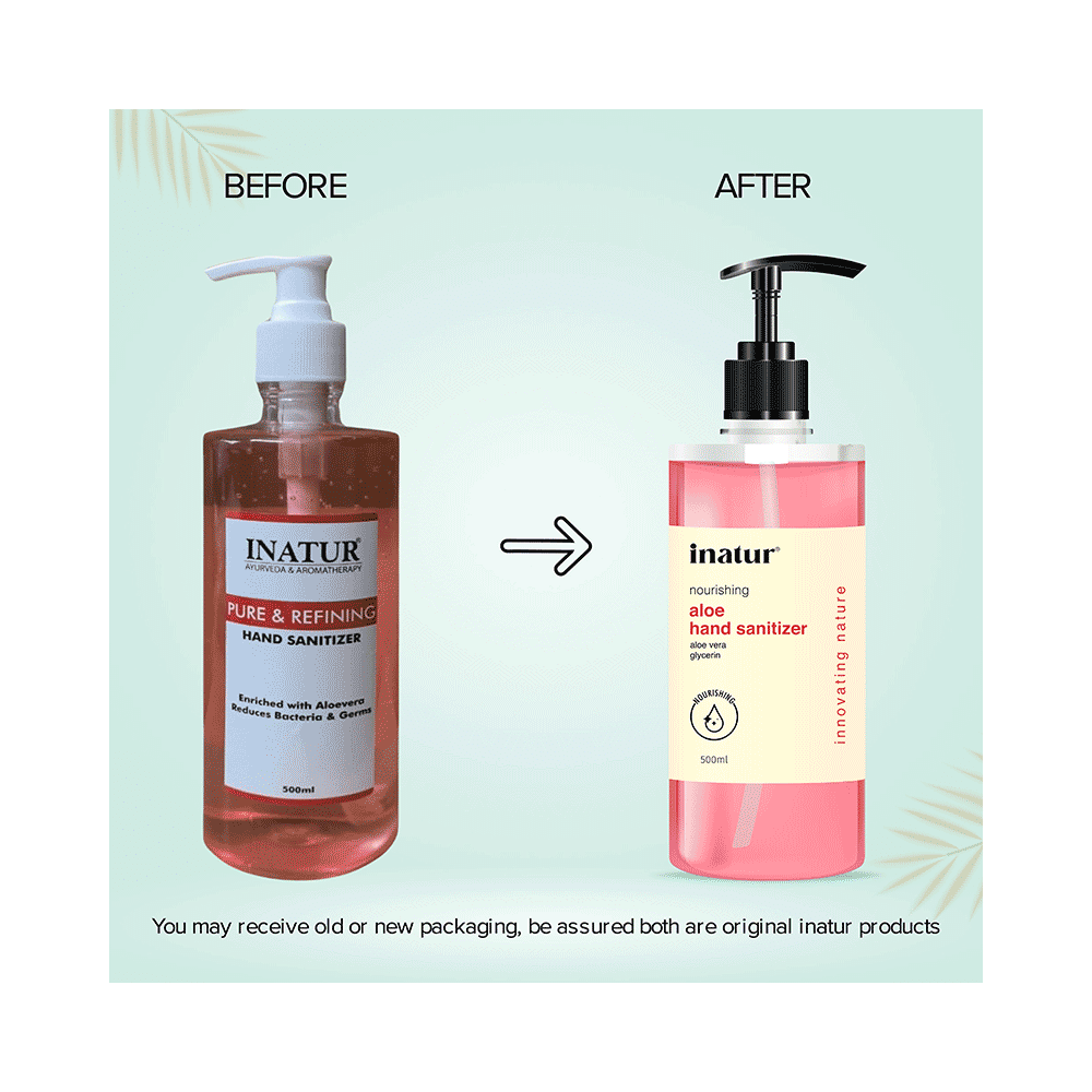 Inatur Nourishing Aloe Hand Sanitizer - Image 3