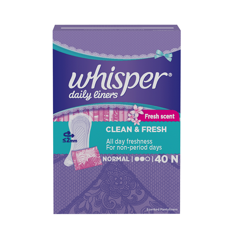 Whisper Daily Liners | All Day Clean & Fresh for Non-Period Days - Image 1