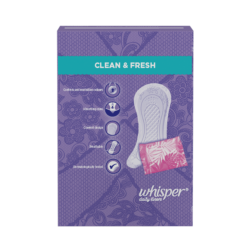 Whisper Daily Liners | All Day Clean & Fresh for Non-Period Days - Image 2