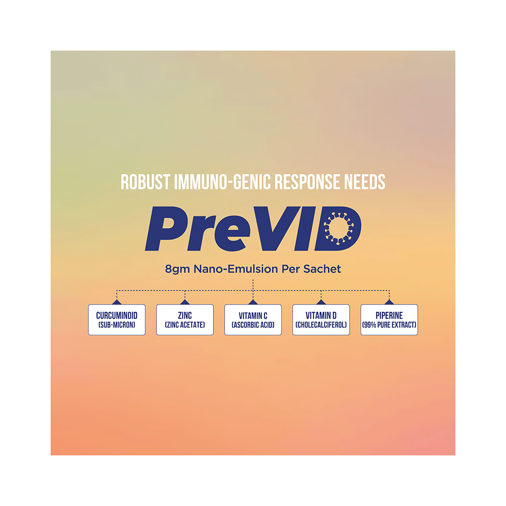 Pmeds PreVid Immunity Boosting Sachet (8gm Each) Sugar Free 1 Month Flavour Pack Assorted - Image 3