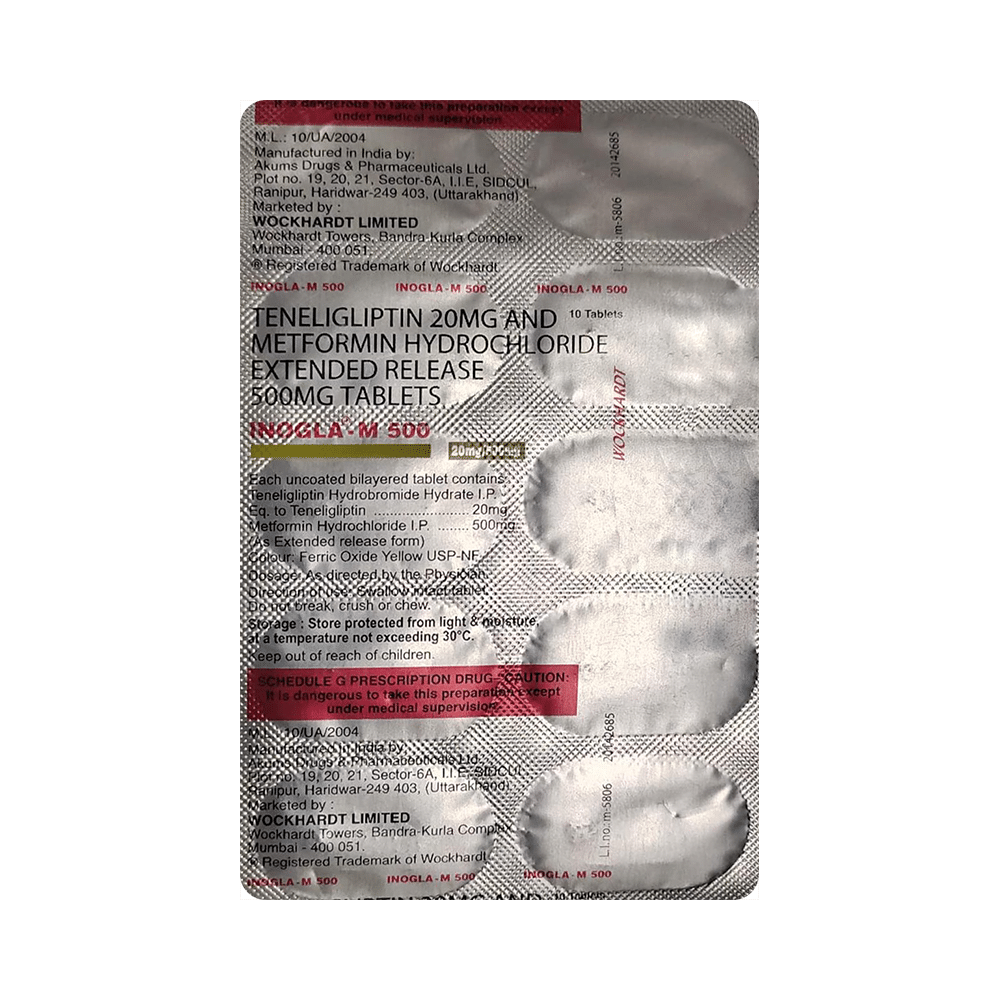 Inogla-M 500 Tablet ER - Image 1