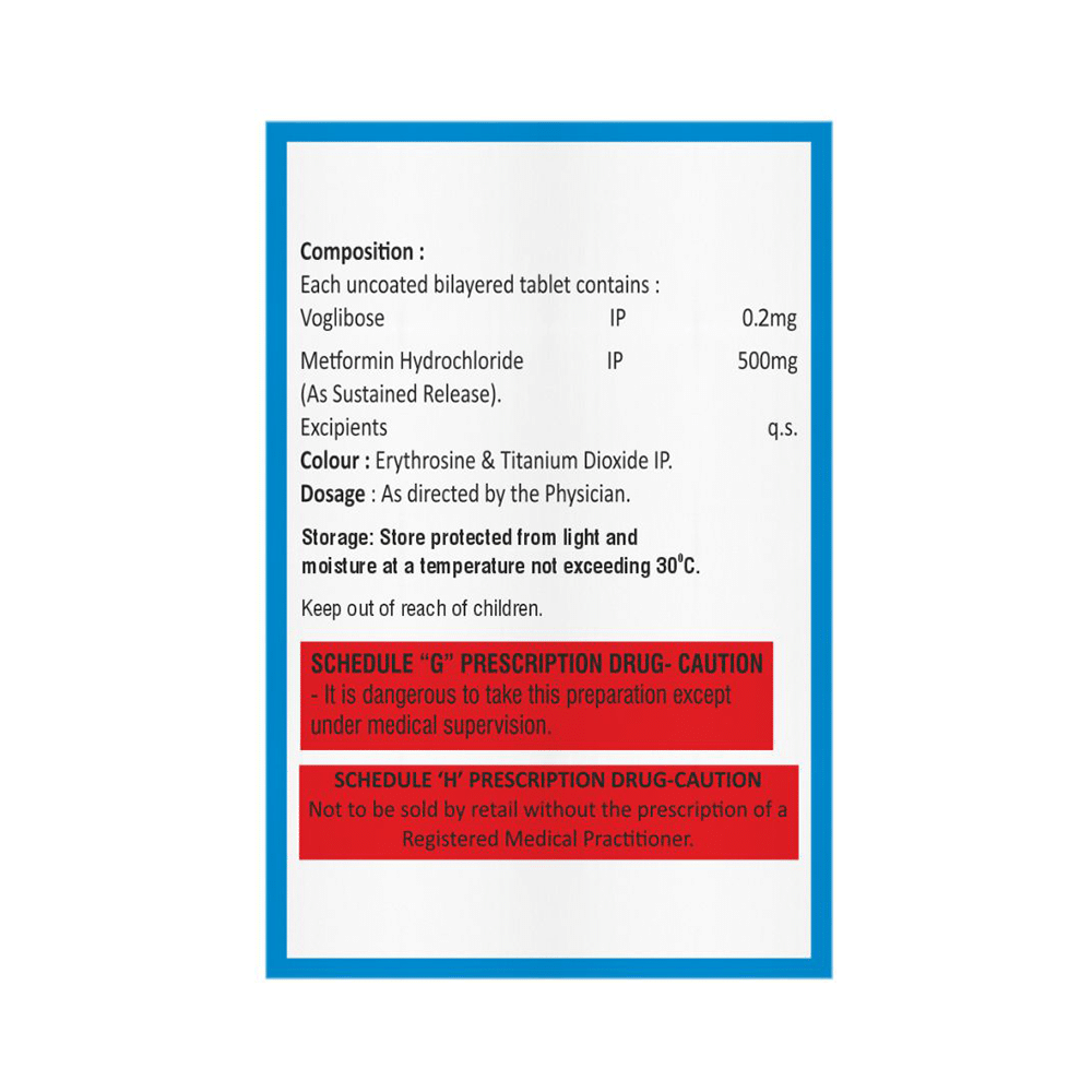 Voglivil M 500mg/0.2mg Tablet - Image 2