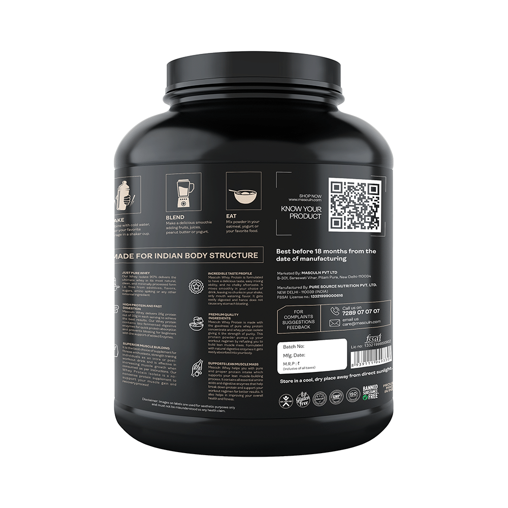 Masculn 100% Whey Isoblend Performance Protein Powder Divine Chocolate - Image 2