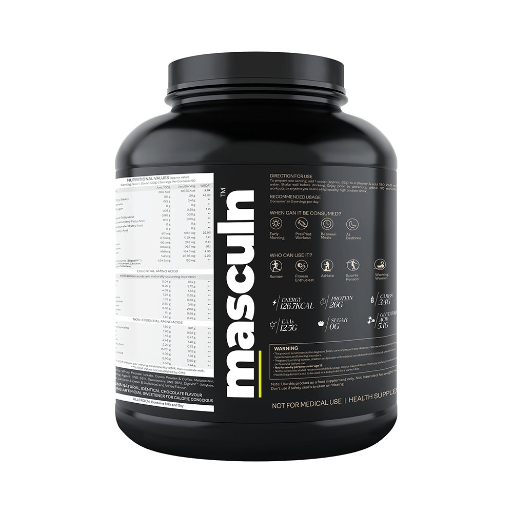 Masculn 100% Whey Isoblend Performance Protein Powder Divine Chocolate - Image 3