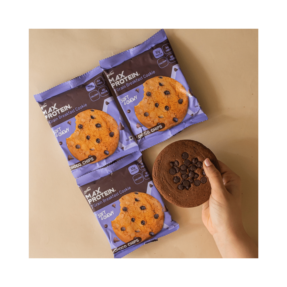 RiteBite Choco Chip Max Protein Cookie with 10g Protein and 4g Fiber (55gm Each) - Image 4