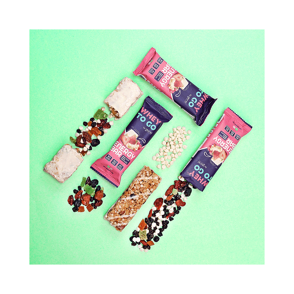 Whey To Go Energy Bar (35gm Each) Berry Blast White Chocolate - Image 7