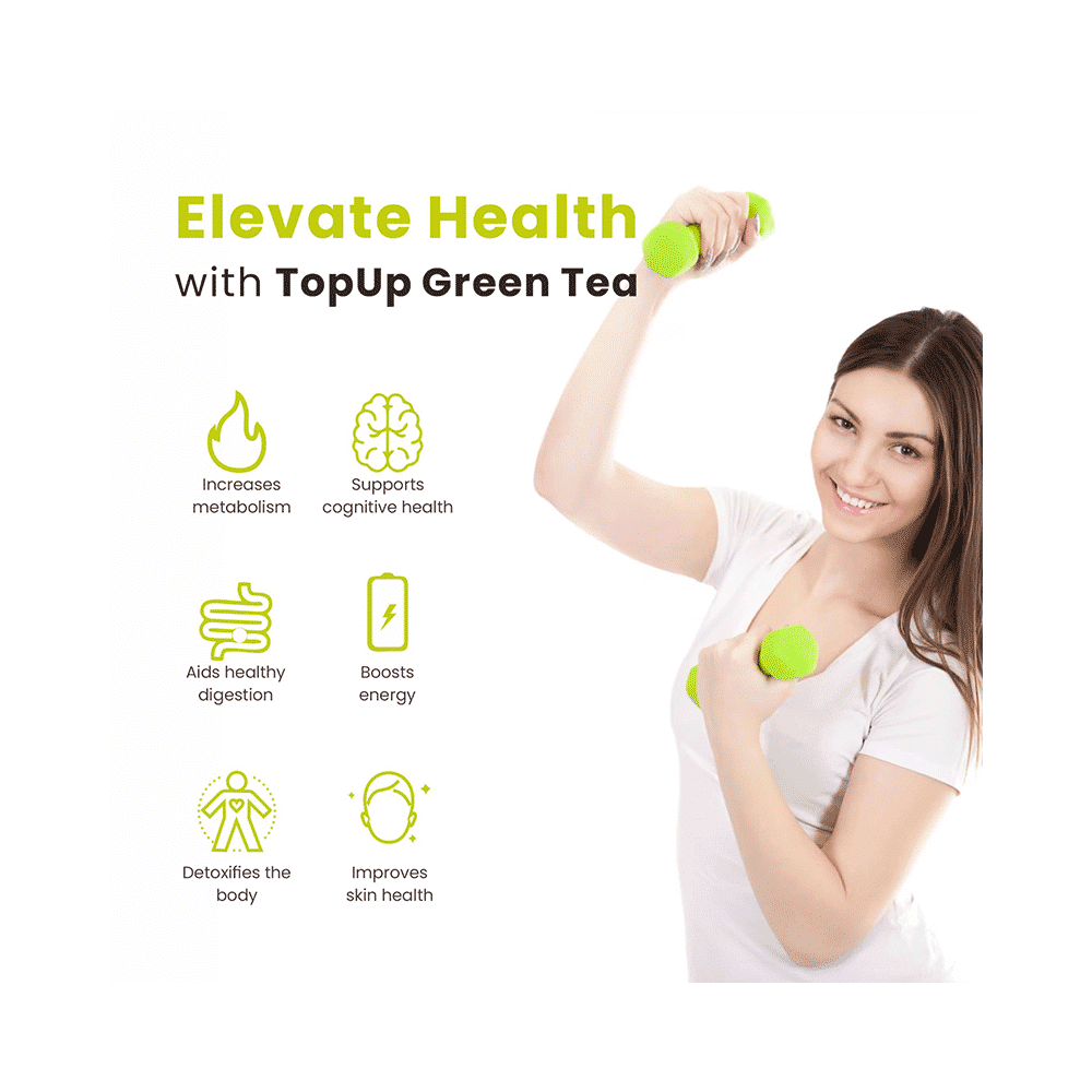 TopUp Delicious Matcha Green Tea Effervescent Tablet (20 Each) Lime & Mint - Image 4