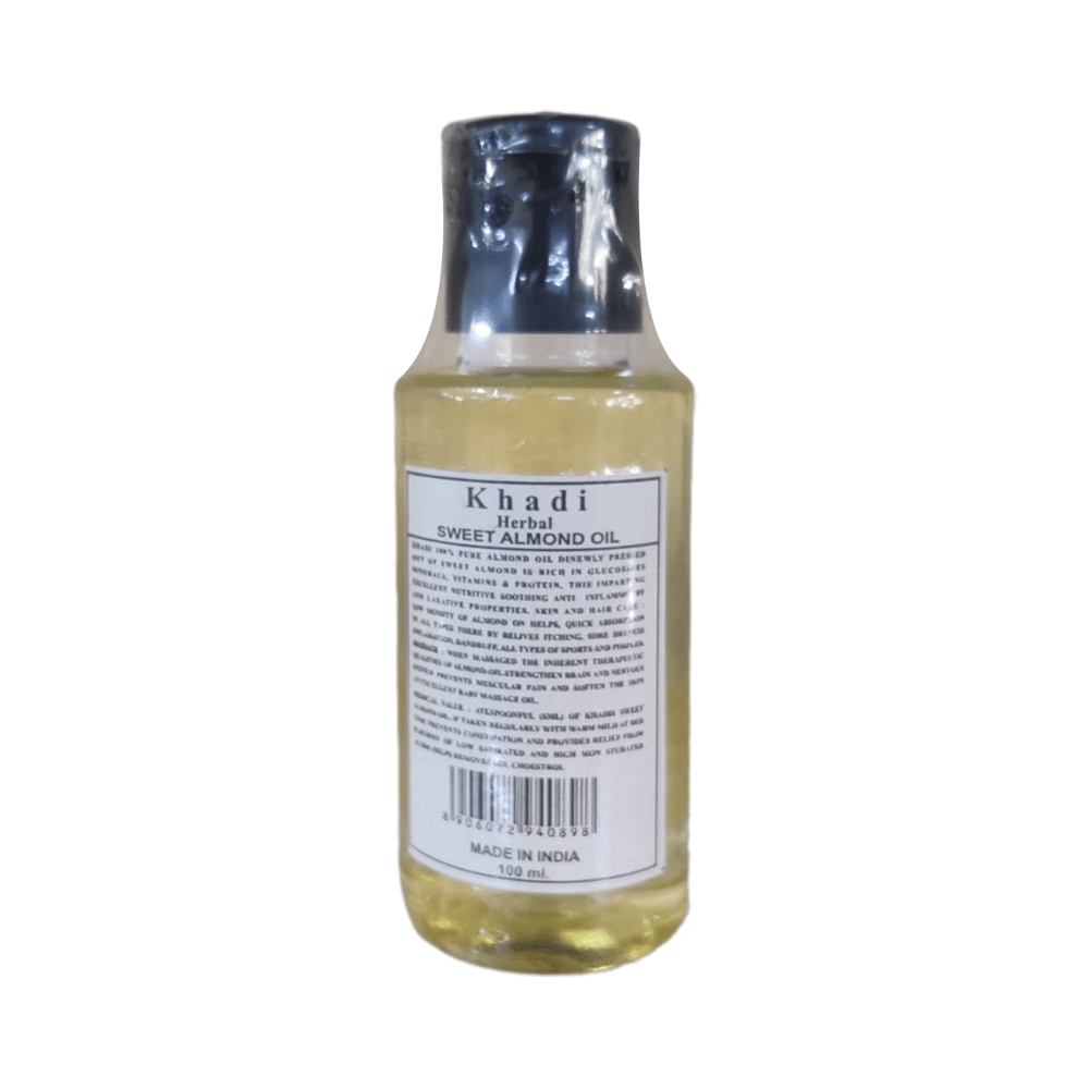 Khadi Herbal Sweet Almond Oil - Image 1