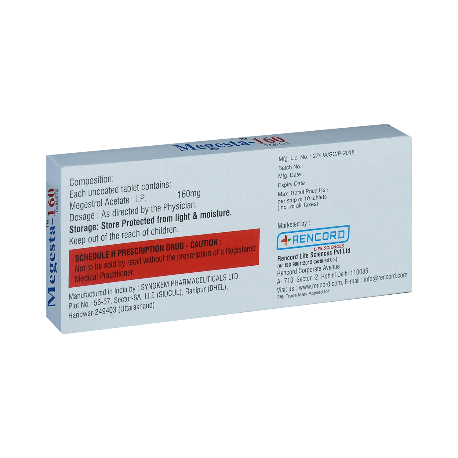 Megesta 160 Tablet - Image 3